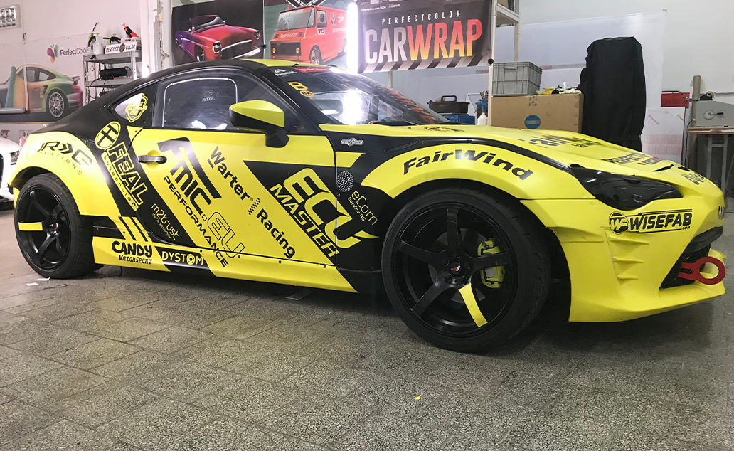 Oklejanie driftowozu Perfectcolor Car Wrap Koszalin