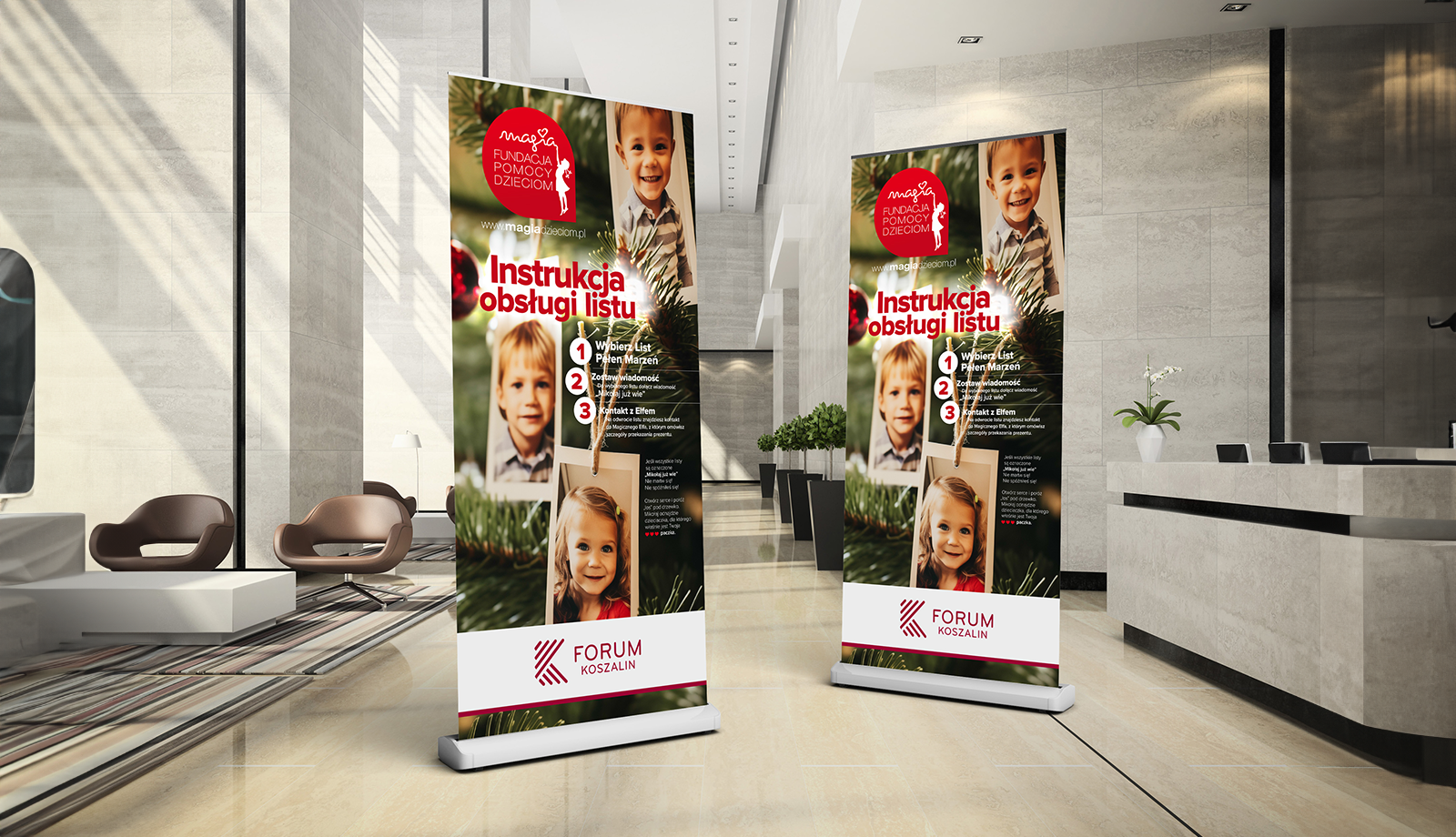 Druk wielkoformatowy roll-upy promocje kampanie reklamowe reklama wewnętrzna Koszalin